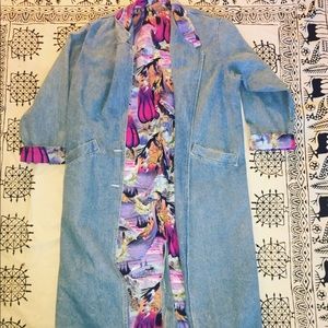 Jean jacket ankle length